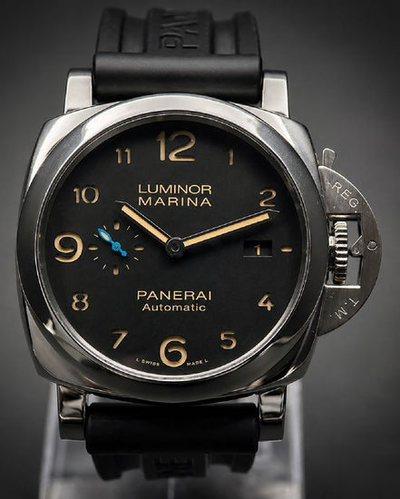 2019 Panerai Luminor 1950 3 Days 44MM Black Dial Rubber Strap (PAM01359)