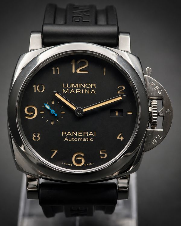 2019 Panerai Luminor 1950 3 Days 44MM Black Dial Rubber Strap (PAM01359)