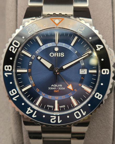 Oris Aquis Date L.E. 43.5MM Blue Dial Steel Bracelet (01 798 7754 4185)