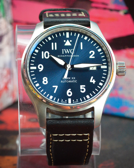 No Reserve - 2023 IWC Schaffhausen Pilot 40MM Blue Dial Leather Strap (IW328203)