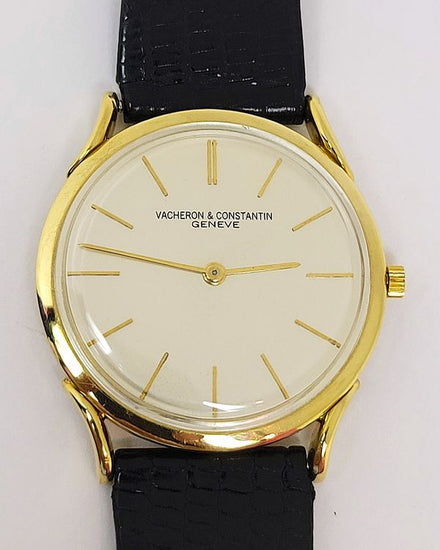 Vacheron Constantin Vintage 31.5MM White Dial Aftermarket Leather Strap (4961)
