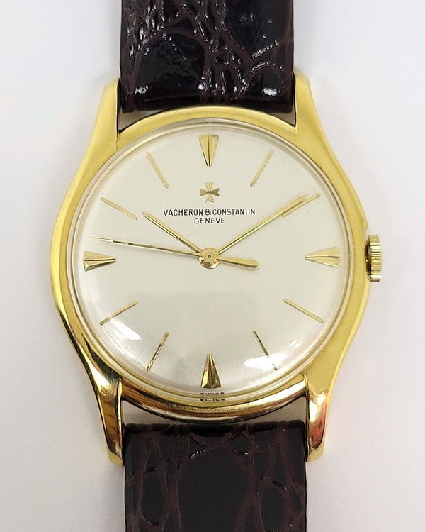 Vacheron Constantin Vintage 31.5MM White Dial Aftermarket Leather Strap (6186)
