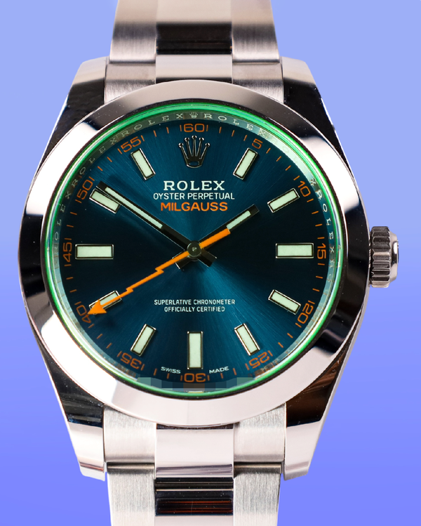 No Reserve - 2023 Rolex Milgauss 40MM Blue Dial Oyster Bracelet (116400GV)
