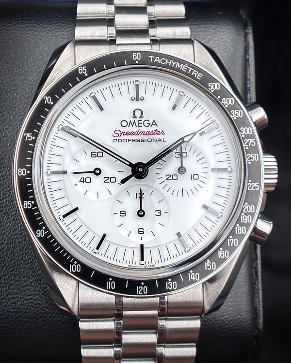 2025 Omega Speedmaster Professional Moonwatch 42MM White Dial Steel Bracelet(310.30.42.50.04.001)