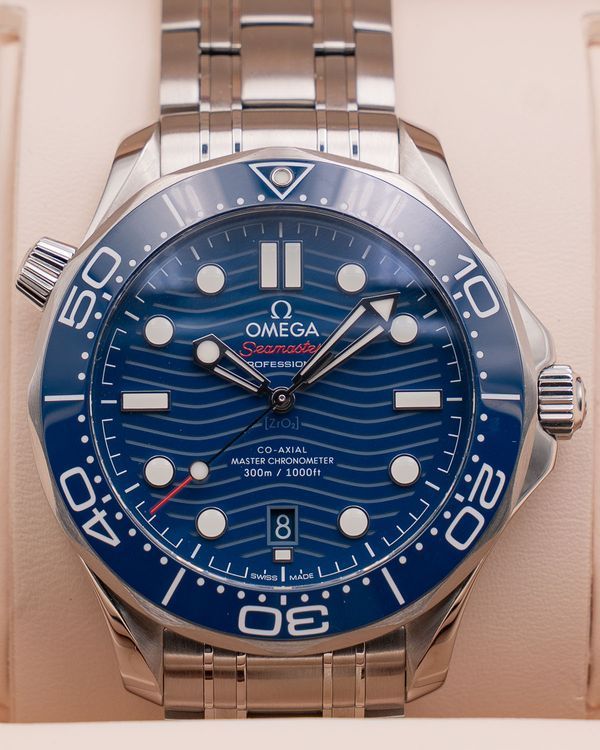 2025 Omega Seamaster Diver 300M 42MM Blue Dial Steel Bracelet (210.30.42.20.03.001)