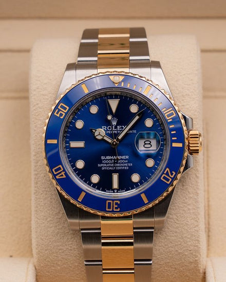 2021 Rolex Submariner Date "Bluesy" 41MM Blue Dial Two-Tone Oyster Bracelet (126613LB)