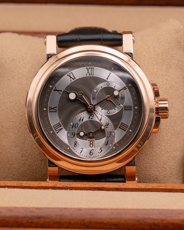 2020 Breguet Marine 42MM Silver Dial Leather Strap (5857BR/Z2/5ZU)