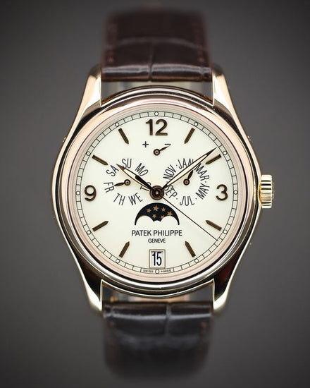 2019 Patek Philippe Annual Calendar 39MM White Dial Leather Strap (5146R-001)