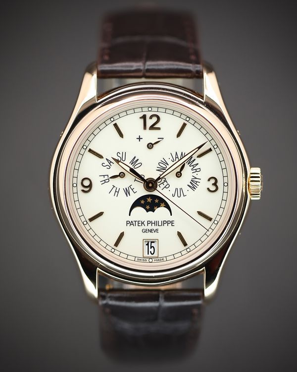 2019 Patek Philippe Annual Calendar 39MM White Dial Leather Strap (5146R-001)