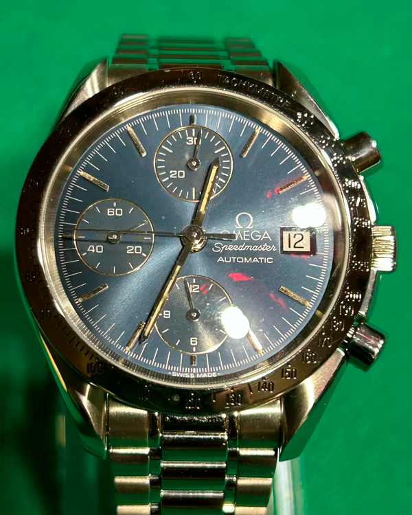 Omega Speedmaster Date 39MM Blue Dial Steel Bracelet (3511.80.00)