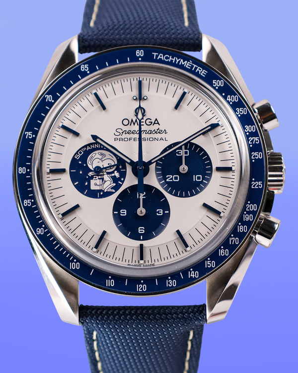 2026 Omega Speedmaster Anniversary Series “Silver Snoopy Award” 42MM Silver Dial Textile Strap (310.32.42.50.02.001)