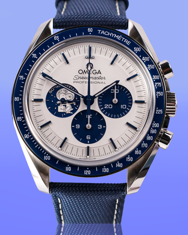 2026 Omega Speedmaster Anniversary Series “Silver Snoopy Award” 42MM Silver Dial Textile Strap (310.32.42.50.02.001)