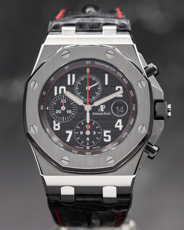 Audemars Piguet Royal Oak Offshore "Vampire" 42MM Black Dial Leather Strap (26470ST.OO.A101CR.01)