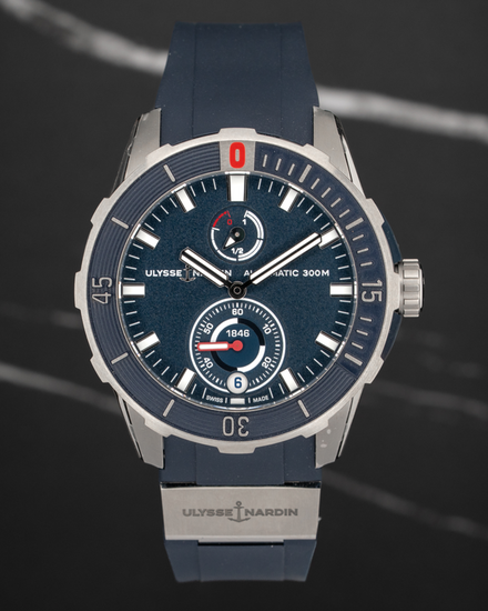 2026 Ulysse Nardin Diver 44MM Blue Dial Rubber Strap (1183-170-3/93)