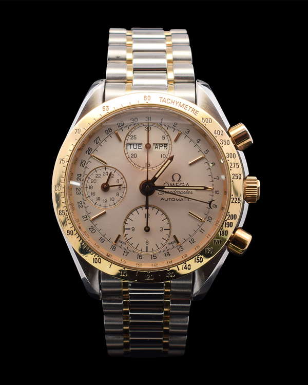 Omega Speedmaster Day-Date 39MM White Dial Two-Tone Bracelet (3321.30.00)