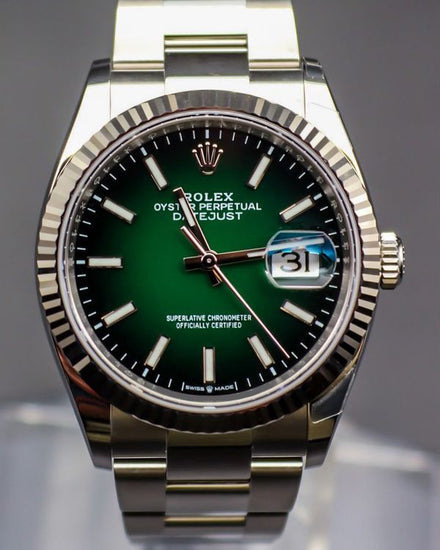 2026 Rolex Datejust 36MM Green "Ombré" Dial Oyster Bracelet (126234)