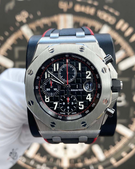 Audemars Piguet Royal Oak Offshore "Vampire" 42MM Black Dial Rubber Strap (26470ST.OO.A101CR.01)