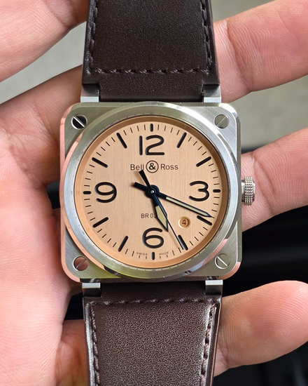 No Reserve - 2025 Bell & Ross BR 03 41MM Copper Dial Leather Strap (BR03A-GB-ST/SCA)
