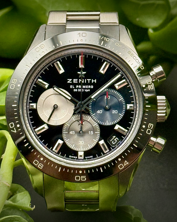 2021 Zenith Chronomaster Sport 41MM Black Dial Steel Bracelet (03.3100.3600/21.M3100)