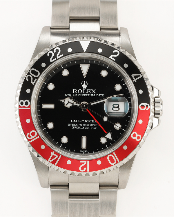 1999 Rolex GMT-Master "Pepsi" 40MM Black Dial Oyster Bracelet (16700)