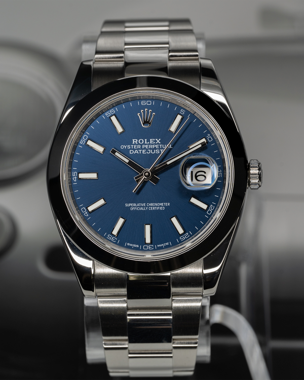 2018 Rolex Datejust 41MM Blue Dial Oyster Bracelet (126300)