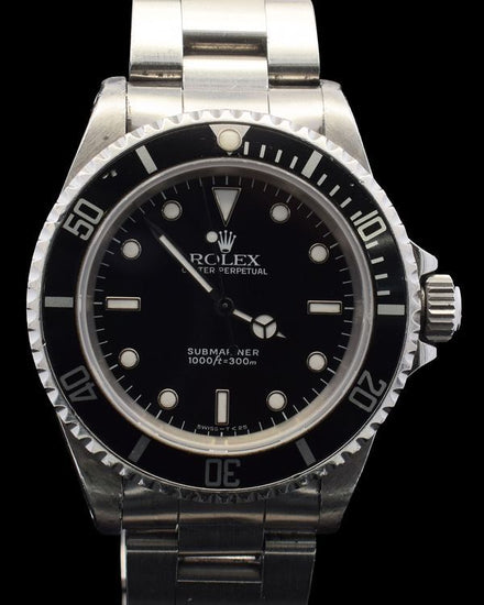 1991 Rolex Submariner No-Date 40MM Black Dial Oyster Bracelet (14060)