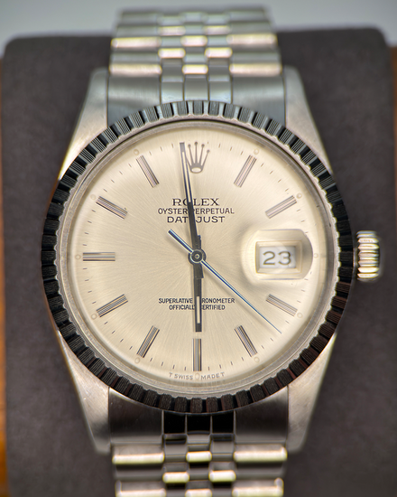 1987 Rolex Datejust 36MM Silver Dial Jubilee Bracelet (16030)