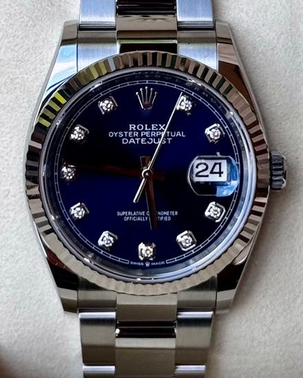 2026 Rolex Datejust 36MM Blue Dial Oyster Bracelet (126234)
