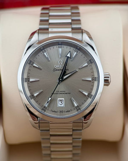 2026 Omega Seamaster Aqua Terra 150M "Shades" 38MM Sandstone Dial Steel Bracelet (220.10.38.20.09.001)