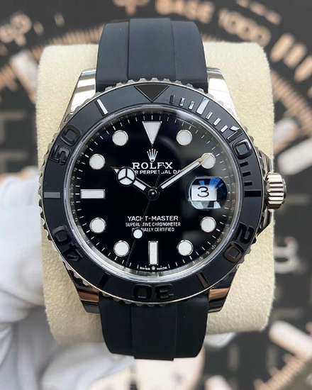 Rolex Yacht-Master 42MM Black Dial Oysterflex Strap (226659)