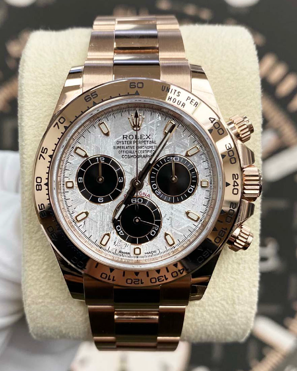 Rolex Cosmograph Daytona 40MM Meteorite Dial Rose Gold Oyster Bracelet (116505)