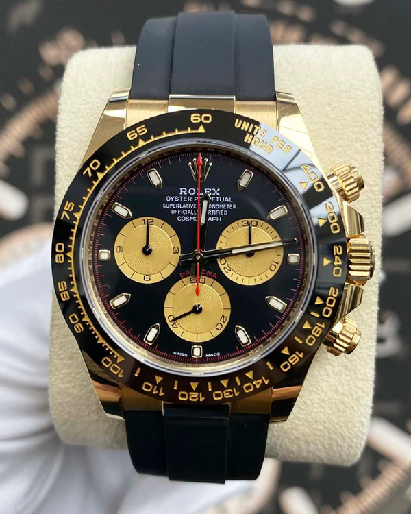 Rolex Cosmograph Daytona 40MM Black Dial Oysterflex Strap (116518LN)
