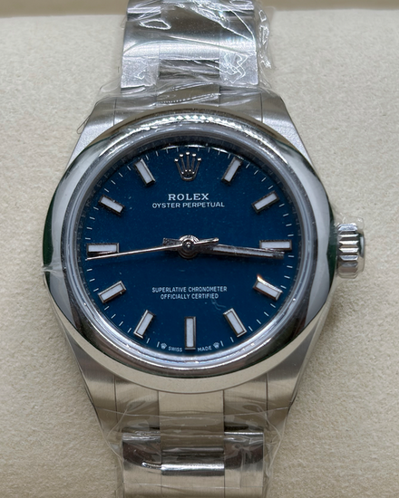 2026 Rolex Oyster Perpetual 28MM Blue Dial Oyster Bracelet (276200)