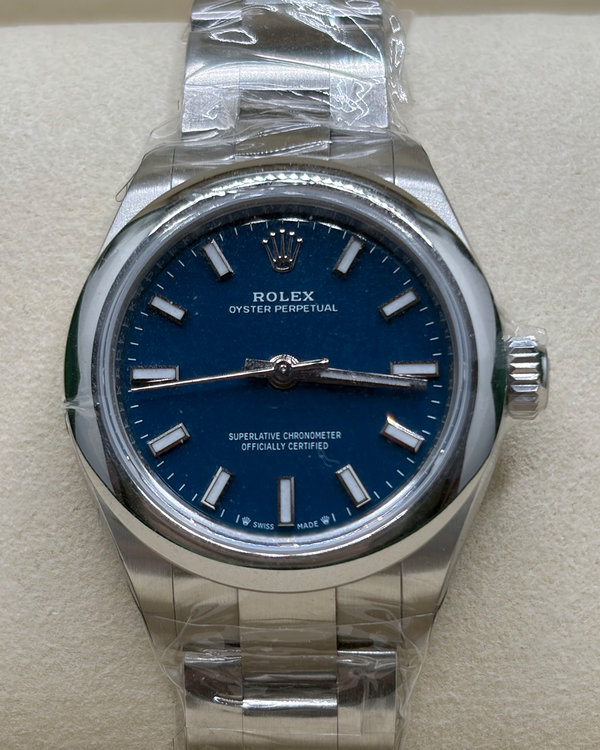 2026 Rolex Oyster Perpetual 28MM Blue Dial Oyster Bracelet (276200)