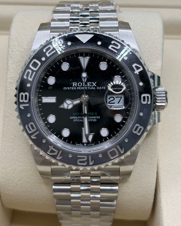 2026 Rolex GMT-Master II "Bruce Wayne" 40MM Black Dial Jubilee Bracelet (126710GRNR)