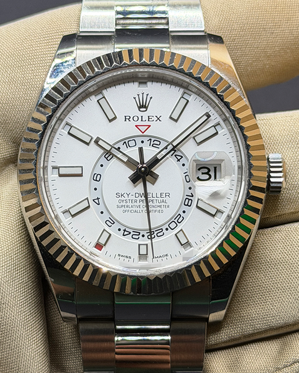 2020 Rolex Sky-Dweller 42MM White Dial Oyster Bracelet (326934)