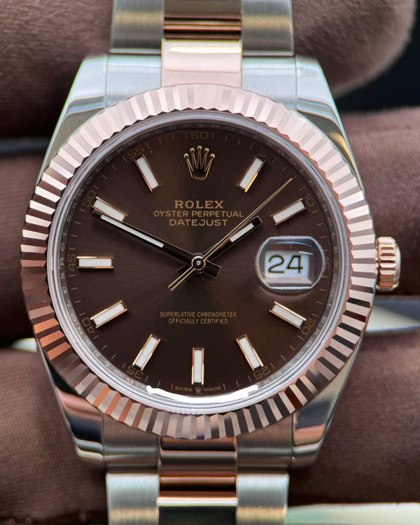 2020 Rolex Datejust 41MM Chocolate Dial Two-Tone Jubilee Bracelet (126331)