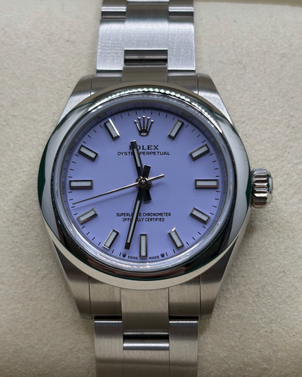 2026 Rolex Oyster Perpetual 28MM Lavender Dial Oyster Bracelet (276200)