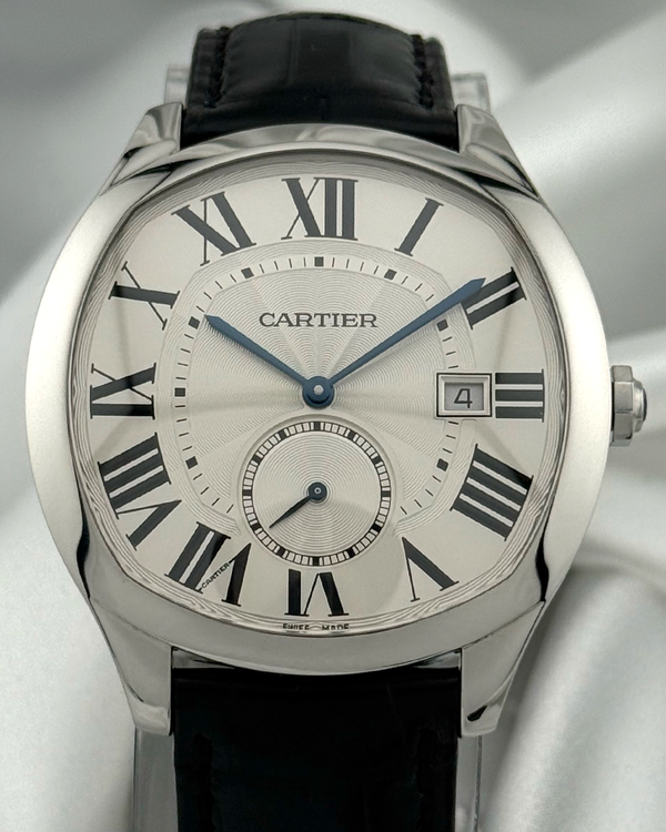 2016 Cartier Drive De Cartier 40MM Silver Dial Leather Strap (WSNM0004)