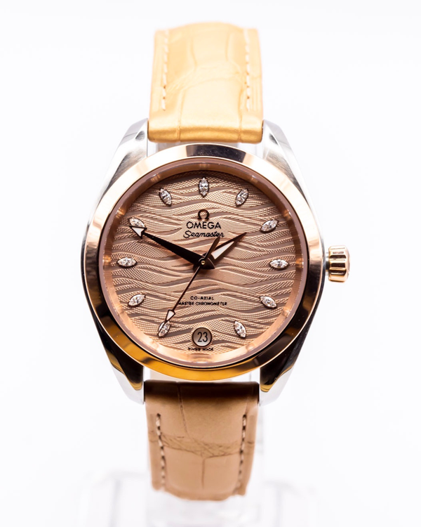 2023 Omega Seamaster Aqua Terra 150M 34MM Grey Dial Leather Strap (220.23.34.20.59.001)