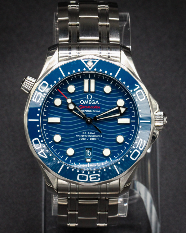 No Reserve - 2022 Omega Seamaster Diver 300M 42MM Blue Dial Steel Bracelet (210.30.42.20.03.001)