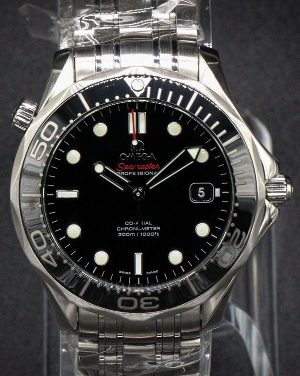 No Reserve - 2023 Omega Seamaster Diver 300M 41MM Black Dial Steel Bracelet (212.30.41.20.01.003)