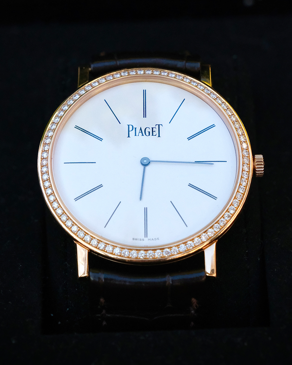 Piaget Altiplano 38MM Silver Dial Leather Strap (G0A36125)