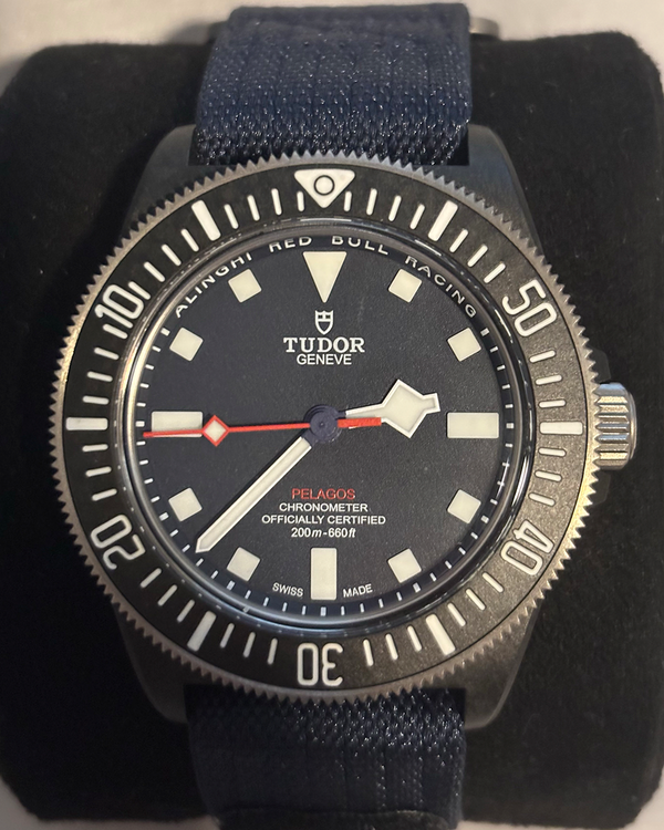 2025 Tudor Pelagos FXD "Alinghi Red Bull Racing Edition" 42MM Blue Dial Textile Strap (25707KN)