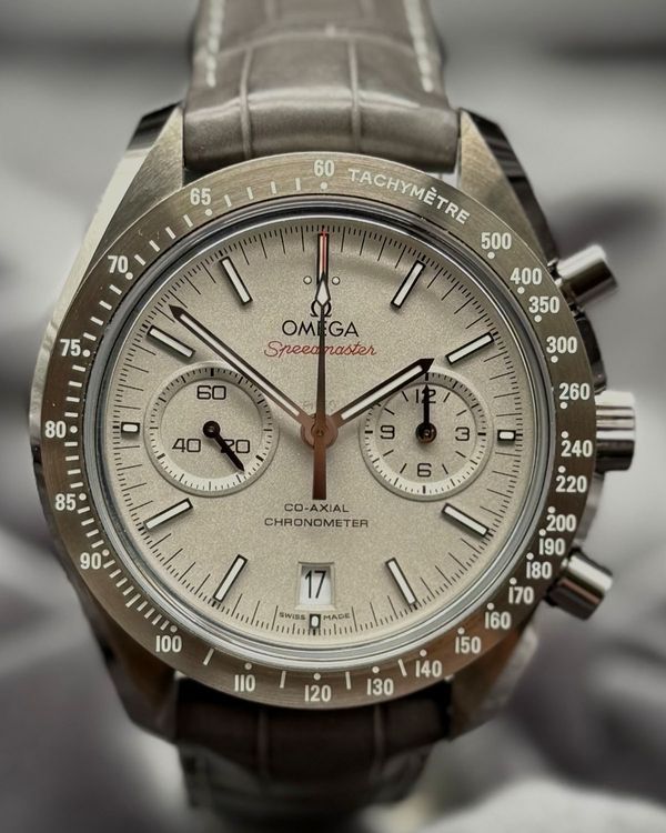 2018 Omega Speedmaster Dark Side of the Moon "Grey Side of the Moon" 44.25MM Grey Dial Leather Strap (311.93.44.51.99.002)