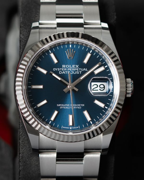 2026 Rolex Datejust 36MM Blue Dial Oyster Bracelet (126234)