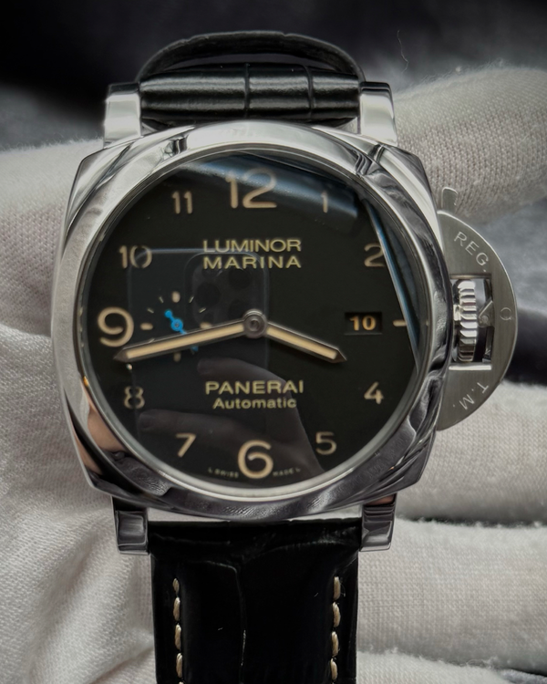 2019 Panerai Luminor 1950 3 Days 44MM Black Dial Leather Strap (PAM01359)