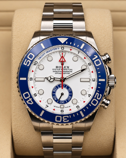 2026 Rolex Yacht-Master II 44MM White Dial Oyster Bracelet (126680)