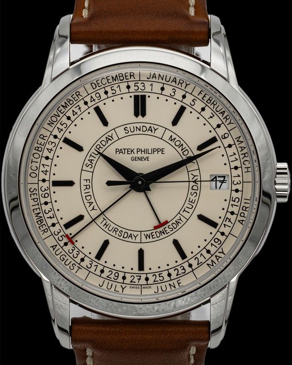 2023 Patek Philippe Calatrava Weekly Calendar 40MM Silver Dial Leather Strap (5212A-001)