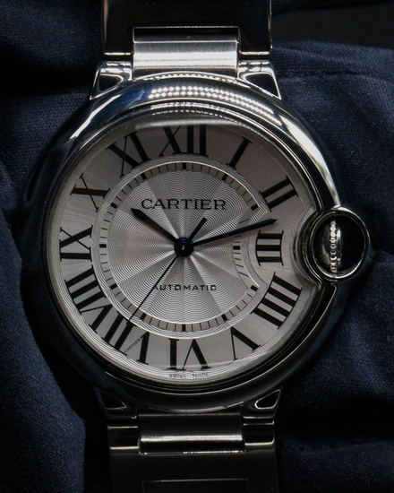 No Reserve - 2022 Cartier Ballon Bleu 36MM Silver Dial Steel Bracelet (WSBB0048)